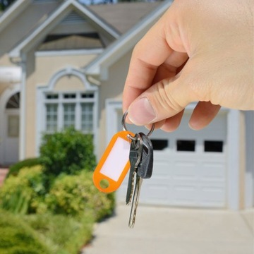 100x Identyfikator zawieszki do kluczy breloczek breloki mix kolorowe