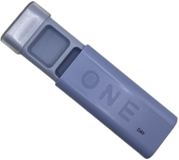 POJEMNIK NA LEKI PIGUŁKI LEKARSTWA ORGANIZER DZIELONY na 3 WYSUWANY 11,5 cm