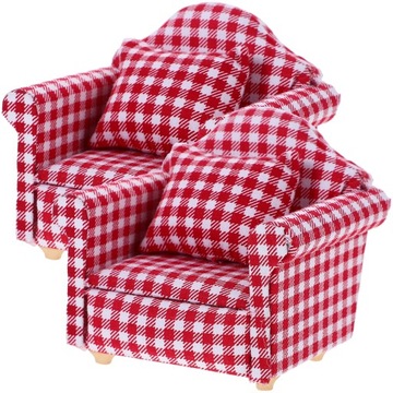 MEBLE DO DLA LALEK DOMEK DLA LALKI POJEDYNCZA SOFA Z