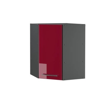 NAROŻNA SZAFKA WISZĄCA FAME-LINE 57CM BORDO VICCO