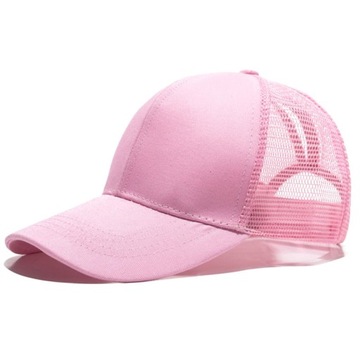 ЖЕНСКАЯ РОЗОВАЯ КЕПКА БОУЛИНГ С ДЫРКОЙ ПОНИ