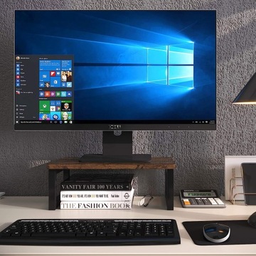 DREWNIANY STOJAK NA MONITOR PODSTAWKA DREWNIANA