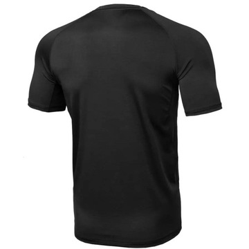 Мужская футболка Рашгард Pit Bull Performance Pro New Logo черная, размер L