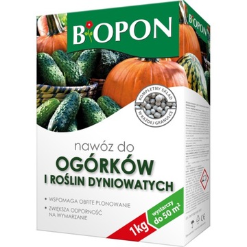 BOPON NAWÓZ GRANULOWANY DO OGÓRKÓW I ROŚLIN DYNIOWATYCH 1 KG