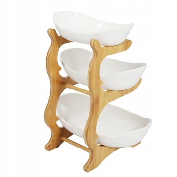 Трехслойная керамическая ваза для фруктов.