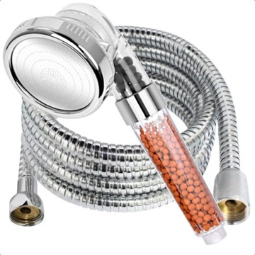 ZESTAW SŁUCHAWKA PRYSZNICOWA Z WĘŻEM Z FILTREM