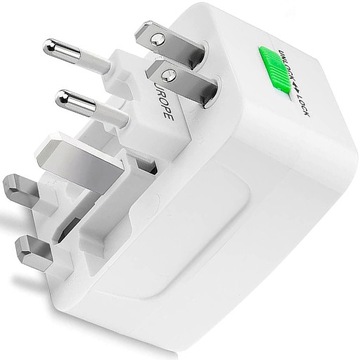 ADAPTER SIECIOWY PRZEJŚCIÓWKA GNIAZDKA PL USA UK EU CHINA PODROZNY ETUI