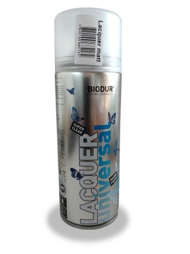 BIODUR LAKIER BEZBARWNY MATOWY SPRAY 400ML