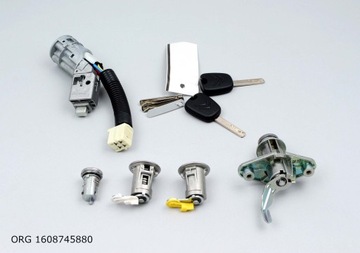 CITROEN C1 SPÍNACÍ SKŘÍŇKA + 2 KLÍČ KOMPLET VLOŽKY ORIGINÁLNÍ 1608745880