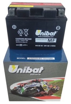 Akumulator UNIBAT CTZ12S-BS YTZ12S-BS 11Ah 210A