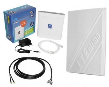 Router 4G LTE ZTE MF 286R + Antena zewnętrzna 10m