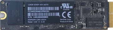 Dysk SANDISK 655-1837D 128GB M.2 PCIE MacBook Pro 13 A1502 2013 - 2015 568