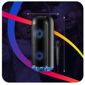 BOOMBOX TUBA RADIO MP3 USB GŁOŚNIK KULA ZESTAW
