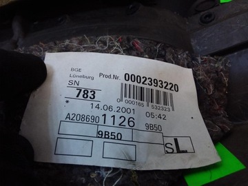 MERCEDES CLK W208 ОБИВКА БОКОВАЯ, ЗАДНЯЯ ЛЕВАЯ