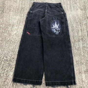 Spodnie Męskie Jeansy Streetwear JNCO Jeans Y2k Hi