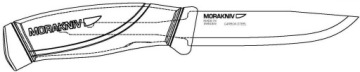 НОЖ МОРАКНИВ MORA COMPANION ТЯЖЕЛАЯ УГЛЕРОДИСТАЯ СТАЛЬ
