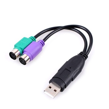 Адаптер PS/2 к USB, старая мышь, клавиатура, WIN 10, 8, старый разъем PS2