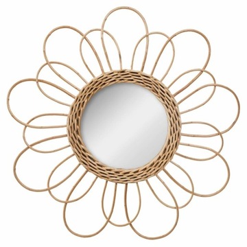 LUSTRO ŚCIENNE WIKILNOWA RAMA PLECIONA Boho 38cm