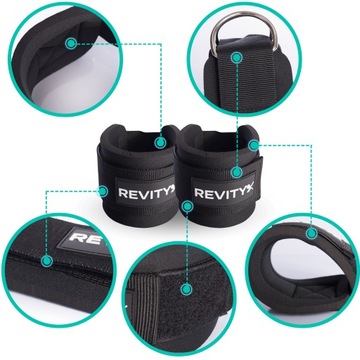 UCHWYTY OPASKI NA KOSTKI DO WYCIĄGU DO TRENINGU NÓG I POŚLADKÓW 2 SZT.