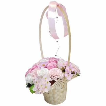 Букет Корзина с мыльными розами мыльные цветы УНИКАЛЬНЫЙ подарок женщине