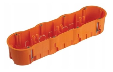 Puszka GK poczwórna głęboka z wkrętami pomarańczowa PK60