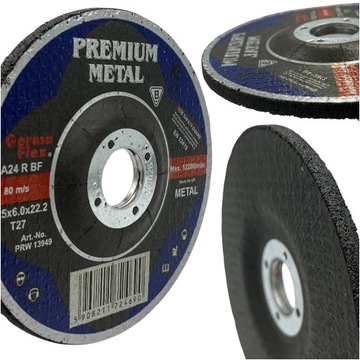 TARCZA DO SZLIFOWANIA METALU STALI 125x6 PREMIUM