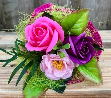 Prezent Koniec Roku Kwiaty Mydlane Bukiet Mydlany Róże Wychowawczyni