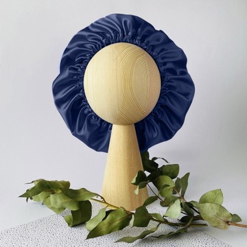 Jedwabny czepek do włosów Plopping OMO Granat