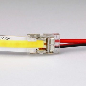 РАЗЪЕМ ДЛЯ СВЕТОДИОДНОЙ ПОЛОСКИ 8мм ДВУХСТОРОННИЙ КАБЕЛЬ / РАЗЪЕМ - КАБЕЛЬ - РАЗЪЕМ