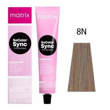 MATRIX SOCOLOR SYNC PRE-BONDED ALKALINE TONER FARBA DO WŁOSÓW 8N 90ML