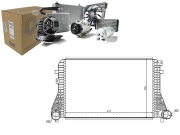 NISSENS INTERCOOLER AUDI A3 2.0 TDI 16V (8P1)