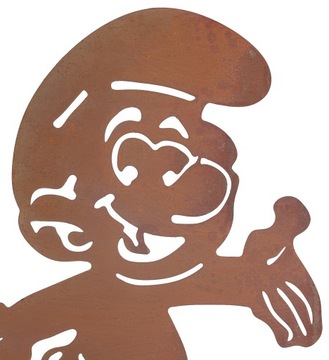 ФИГУРКА СМЕРФ ФИГУРА САДОВЫЙ УКРАШЕНИЕ, МЕТАЛЛ Ржавчина