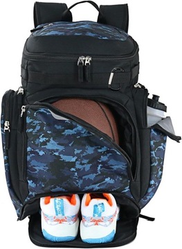 Спортивный туристический рюкзак с отделением для обуви и мячей.