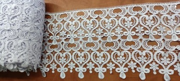 КРУЖЕВНОЙ ОРНАМЕНТ БЕЛАЯ ГИПУРА 30 см чудо УКРАШЕНИЕ ДЛЯ ШТОР