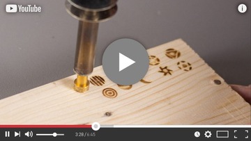 ПАЯЛЬНИК 60ВТ С ДЕРЕВЯННОЙ ГОРЕЛКОЙ ПИРОГРАФ 23 EL