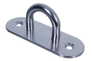 Ucho pokładowe nierdzewne owalne 8 mm A2 80x25 mm