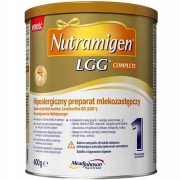 NUTRAMIGEN 1 LGG COMPLETE 400g prep mlekozastępczy
