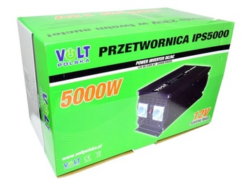 PRZETWORNICA SAMOCHODOWA 12V 230V 2500W/5000W SINUS MODYF. GRZAŁKA KOMPUTER