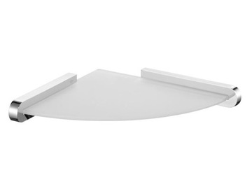 Bisk Futura silver półka narożna 02984