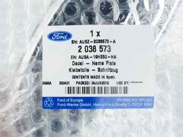 LOGO PŘEDNÍ FORD KA 2008- 2038573