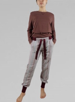 ESPRIT Spodnie damskie piżamowe Dół od piżamy Bawełna