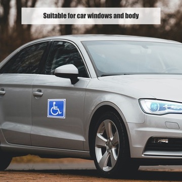 Наклейка на машину для инвалидной коляски, 5 листов.