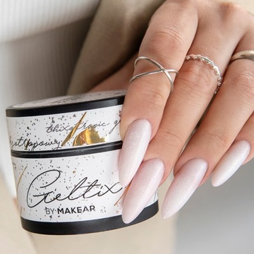 Makear GT04 Geltix Żel budujący do paznokci tiksotropowy Milky Shine 50ml