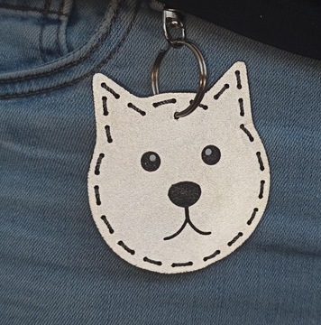 BRELOK ODBLASKOWY MASKOTKA ZAWIESZKA ODBLASK KOTEK