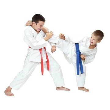 KIMONO DO KARATE KARATEGA DLA DZIECI MOCNE WYGODNE 10oz PAS GRATIS 140cm