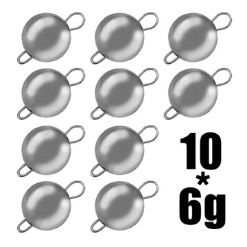 ZESTAW 10 CZEBURASZEK SKŁADANYCH SAHIDO DROPS SET 6G OFFSET SPINNING GŁÓWKI