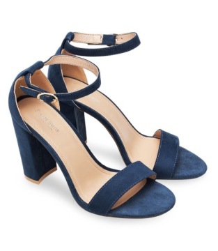 СИНИЕ БОСОНОЖКИ НА ВЫСОКОМ КАБЛУКЕ 10 СМ 41