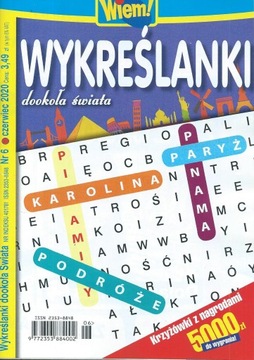 Wykreślanki dookoła Świata Wiem! Nr 6/2020