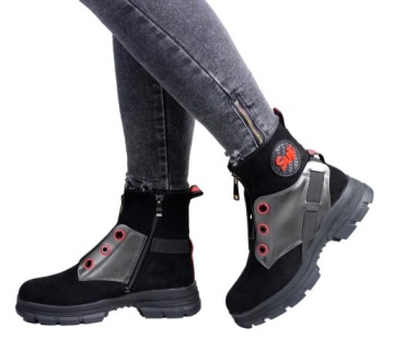 BUTY ocieplane TRAPERY zimowe ŚNIEGOWCE 41