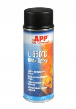 APP żaroodporny spray farba tłumików 400 czarny